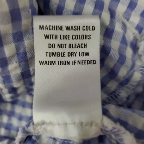 ❤️275 The Tog Shop Gingham Seersucker Zip Up Light Jacket - Picture 8 of 8